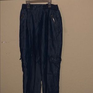 Bebe Chambray Jogger Size Small